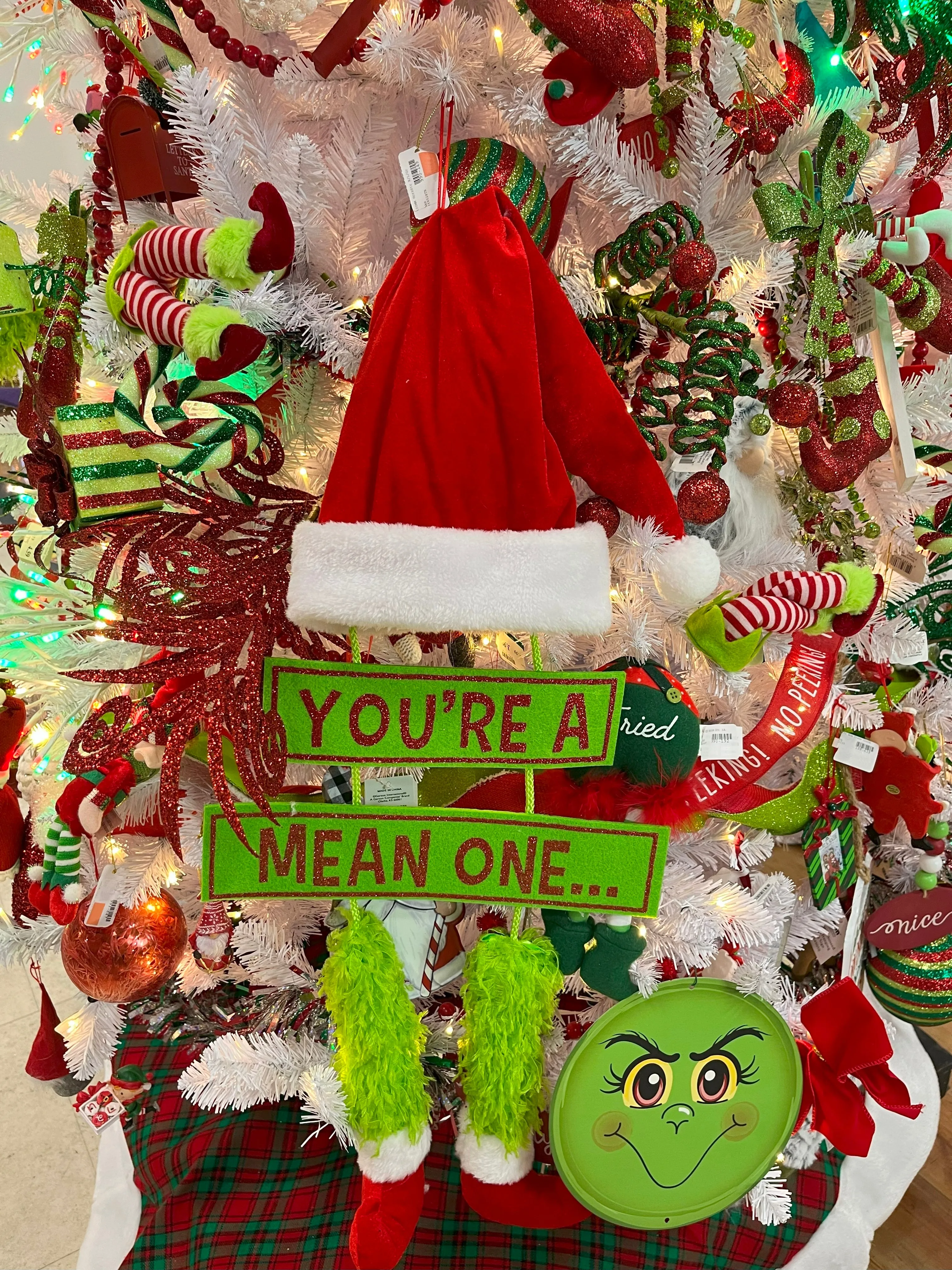 29" You're a Mean One Grinch Hanging Decoration