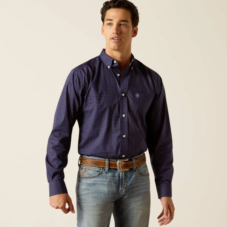 ARIAT Men's WF Wells Fitted LS Shirt 10051484