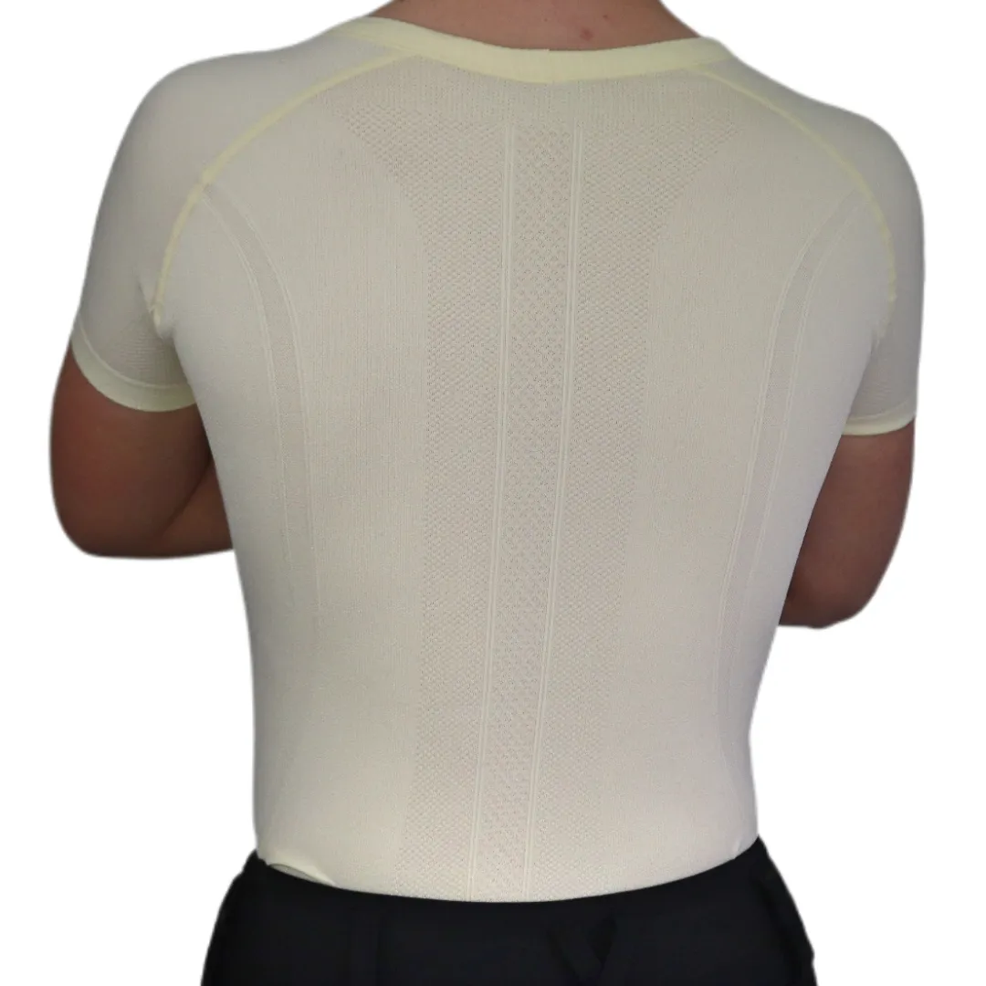 Chic Athletic Short Sleeve Shirt - Yellow