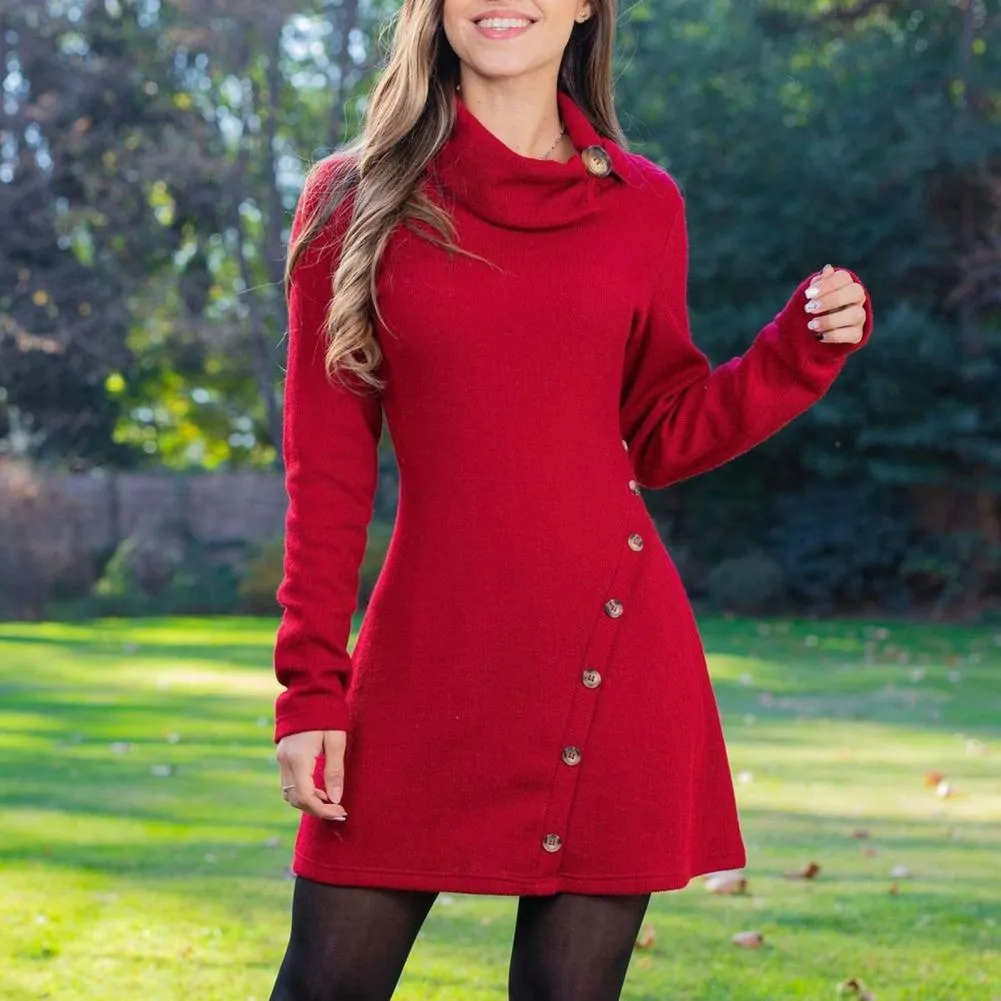 Dress Women O-neck Sexy Long Sleeve Loose Party Work Harajuku Francais Autumn Winter Vestido Streetwear Sweater