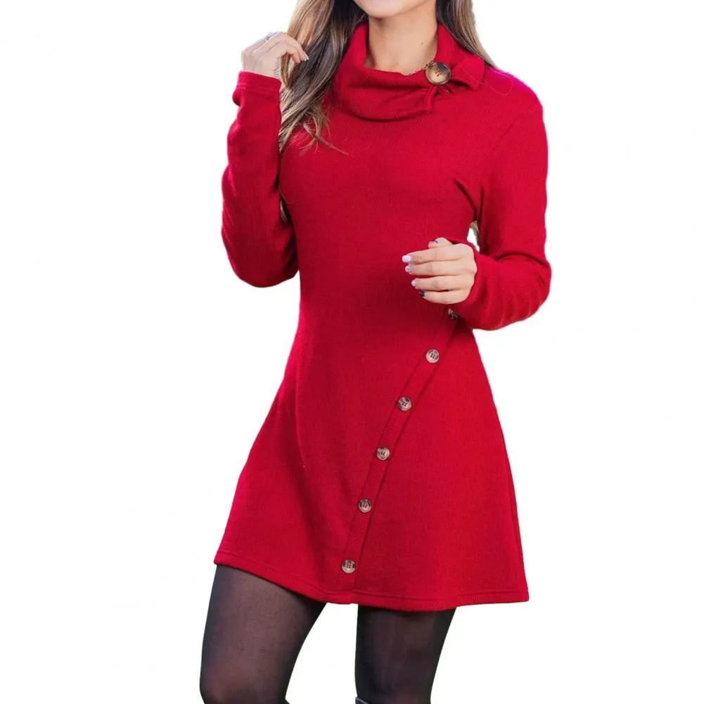 Dress Women O-neck Sexy Long Sleeve Loose Party Work Harajuku Francais Autumn Winter Vestido Streetwear Sweater