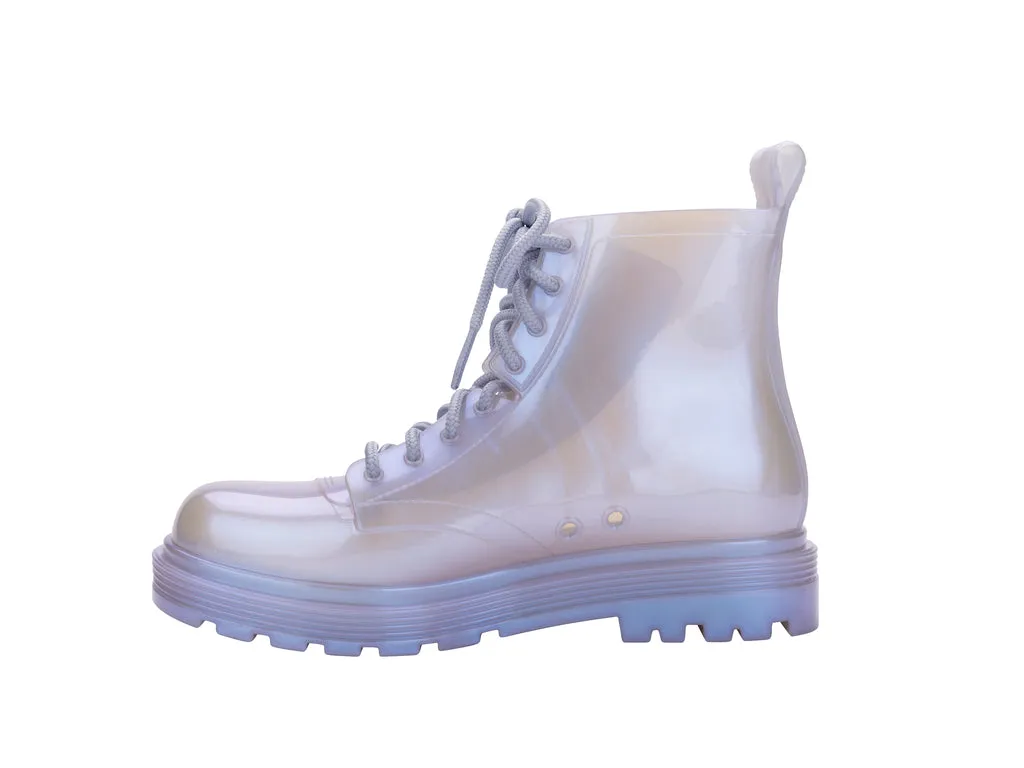 Mini Melissa Coturno Pearly Blue Boots For Kids