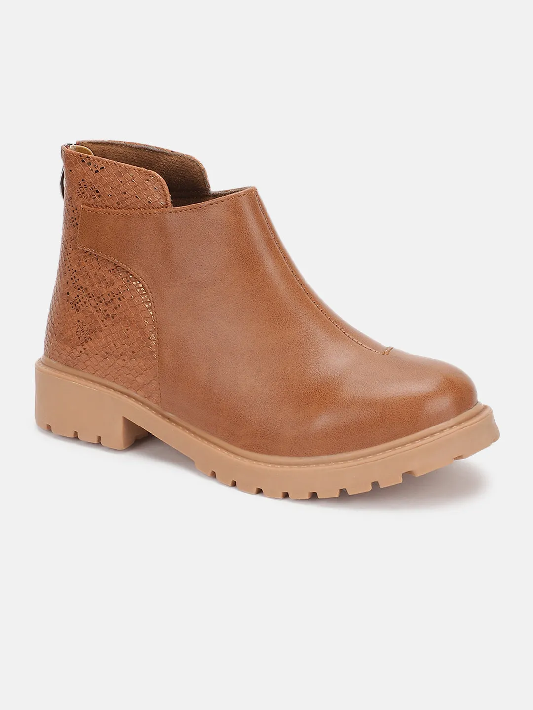 Solid Block Heels (Boots)