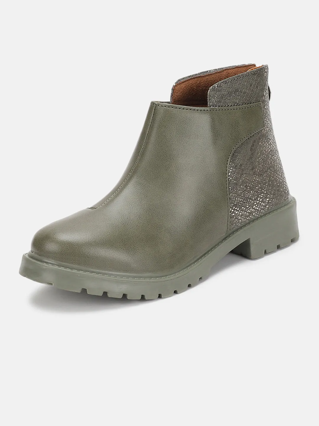 Solid Block Heels (Boots)