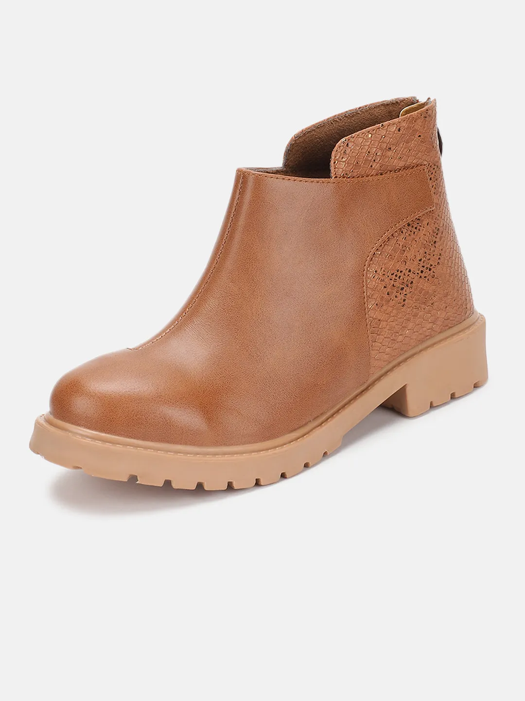 Solid Block Heels (Boots)