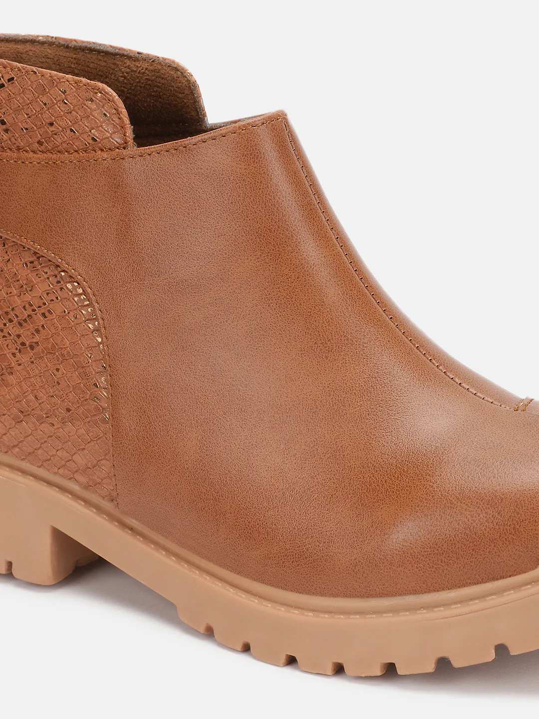 Solid Block Heels (Boots)