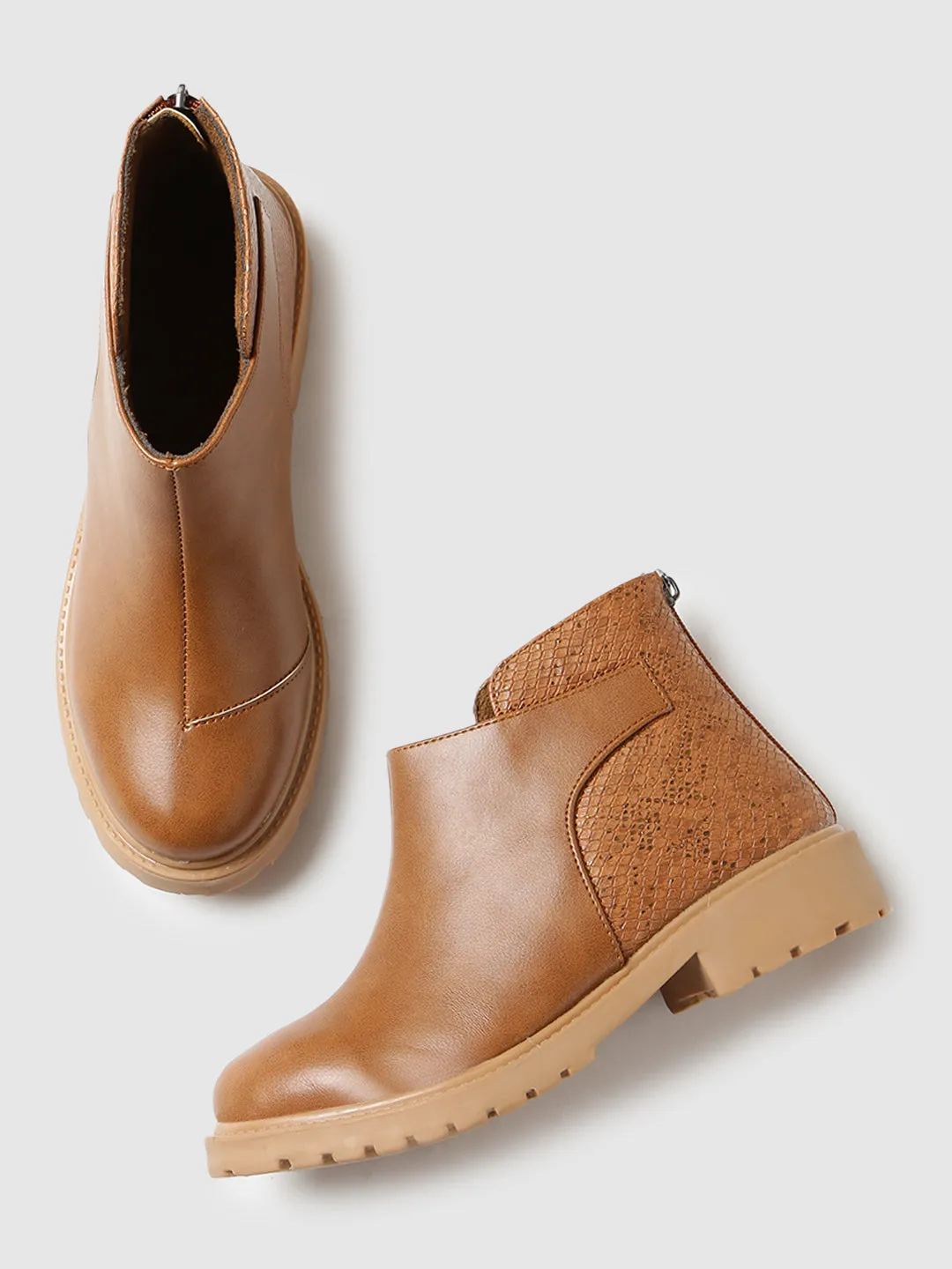 Solid Block Heels (Boots)