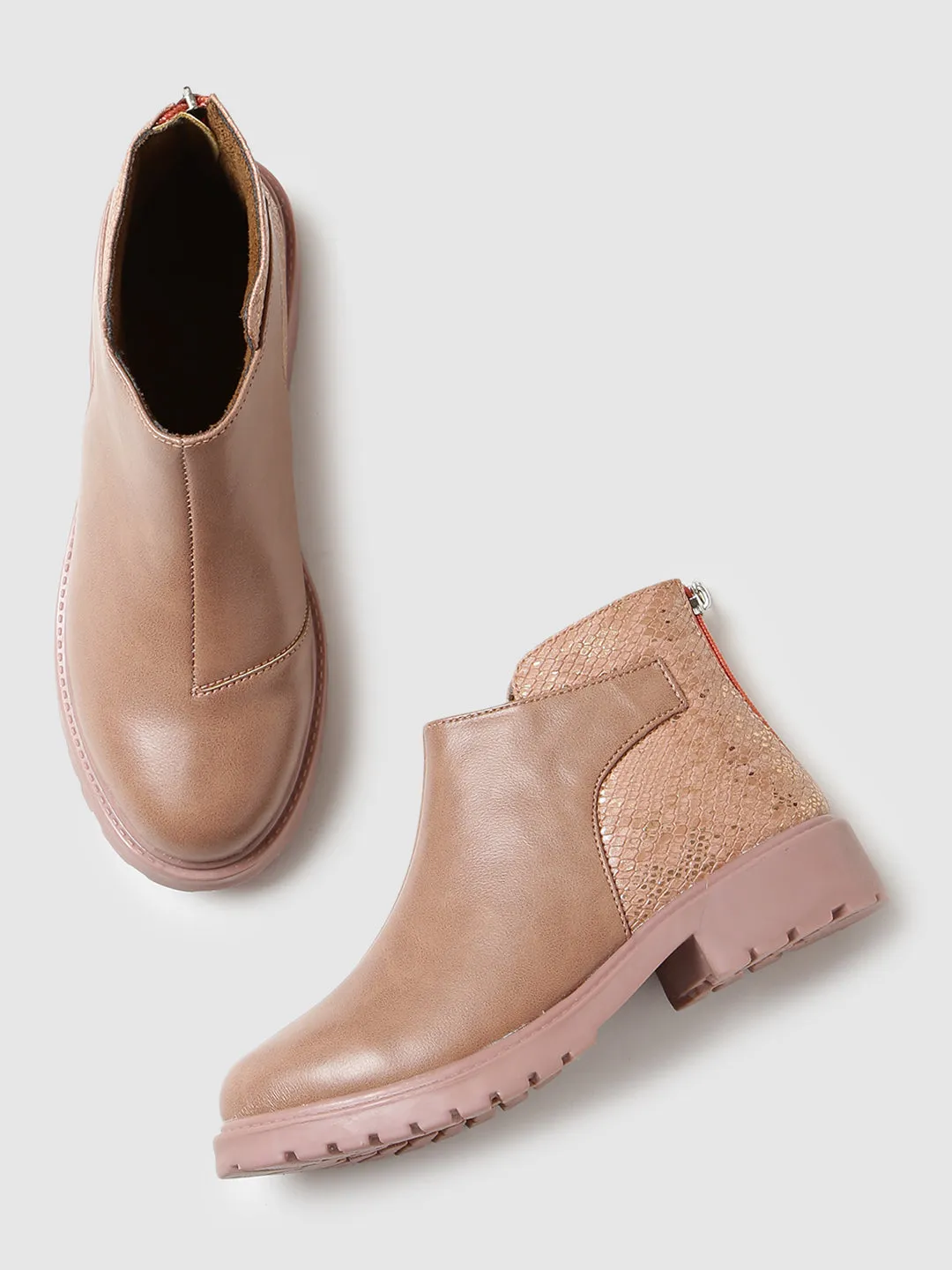 Solid Block Heels (Boots)