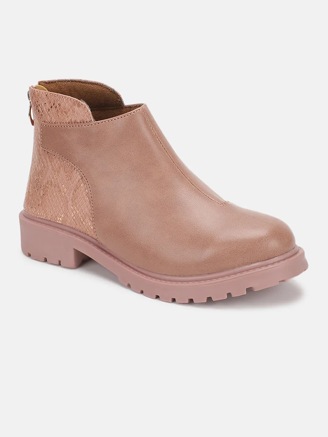 Solid Block Heels (Boots)