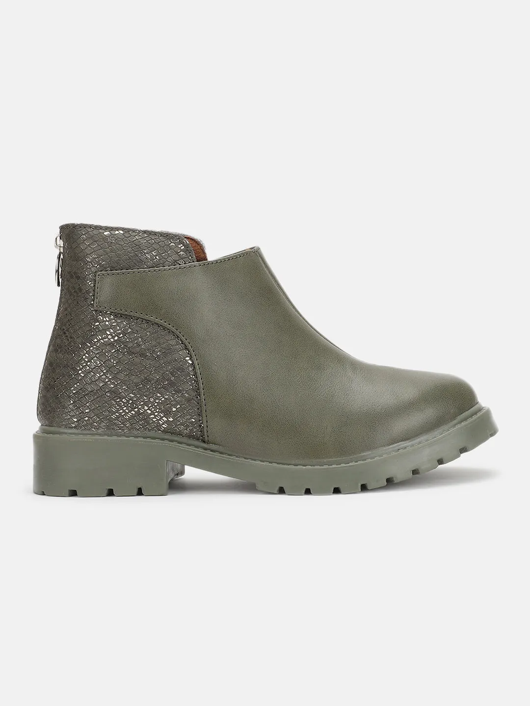 Solid Block Heels (Boots)