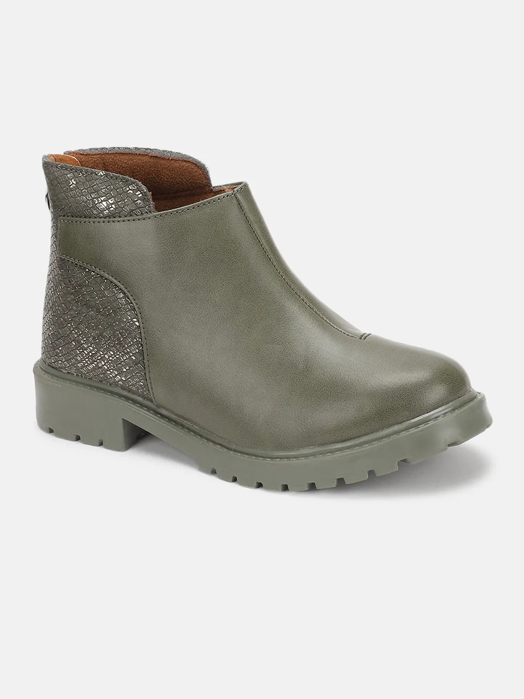 Solid Block Heels (Boots)