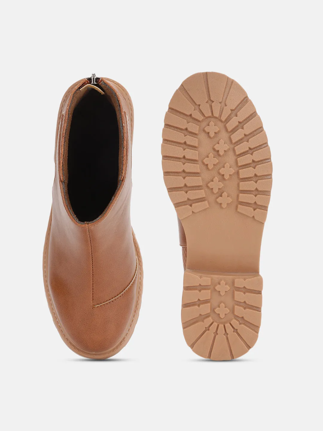 Solid Block Heels (Boots)