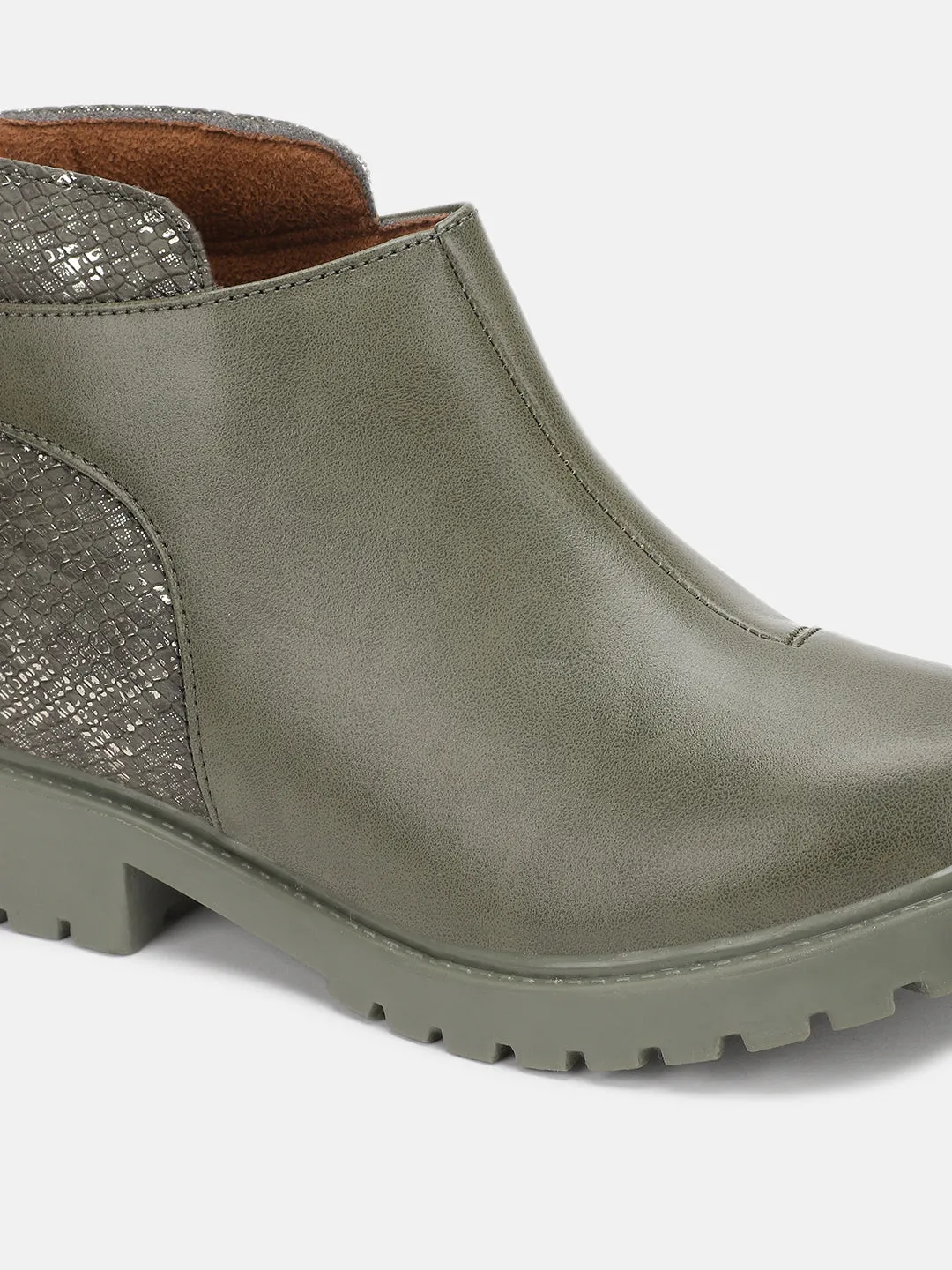 Solid Block Heels (Boots)