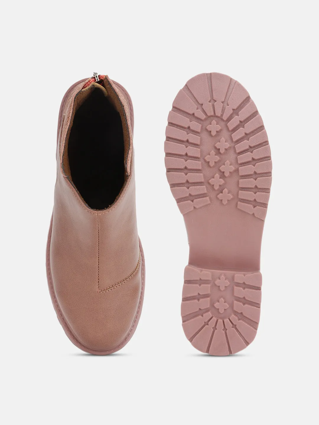 Solid Block Heels (Boots)